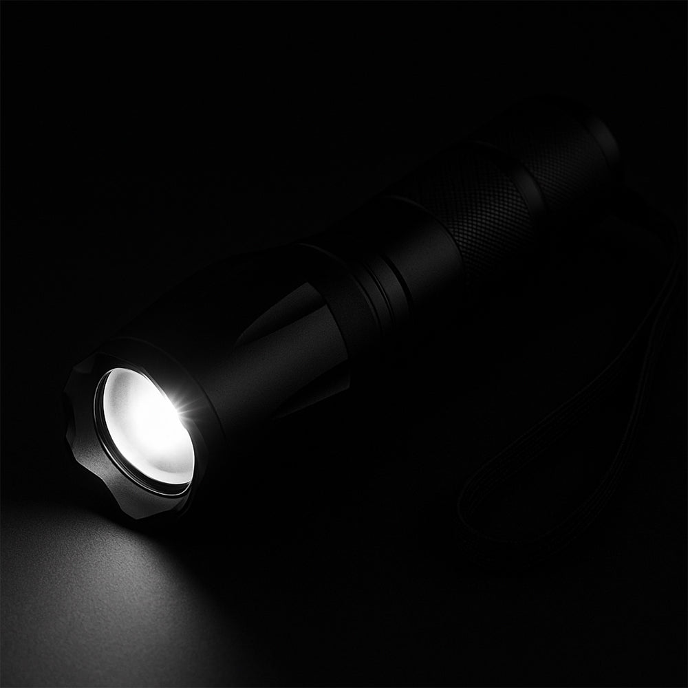 Taclight LED Zoom-Taschenlampe (wasserdicht und stoßfest) m/5 Funktionen | Brehn