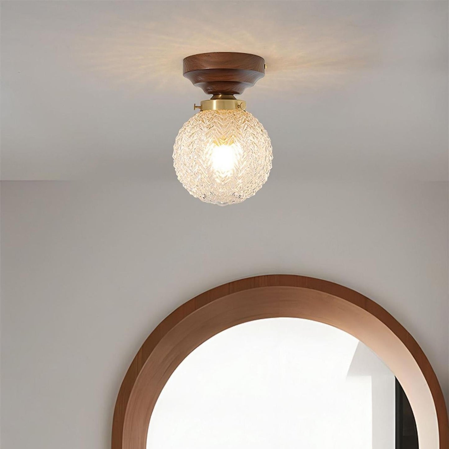 Brehn | Retro Kristallglas Deckenlampe