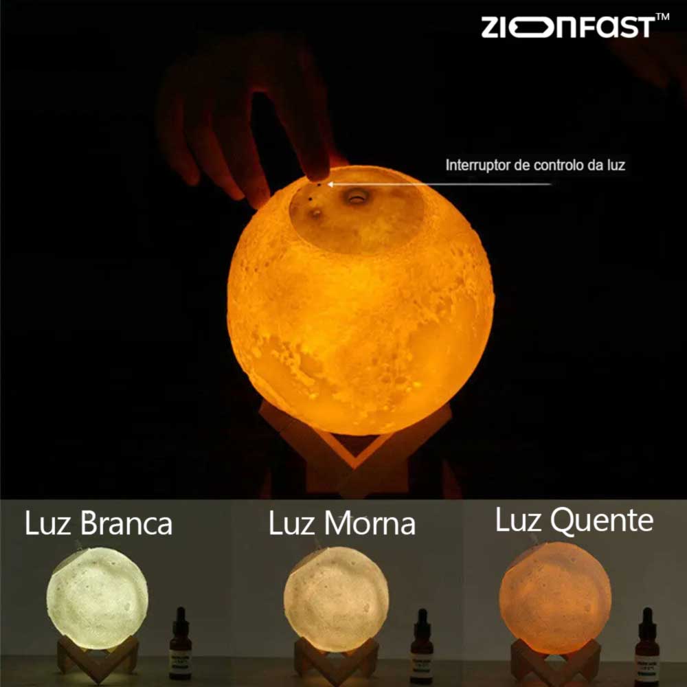Brehn | Luftbefeuchter und 3D Mondlampe - Zion™