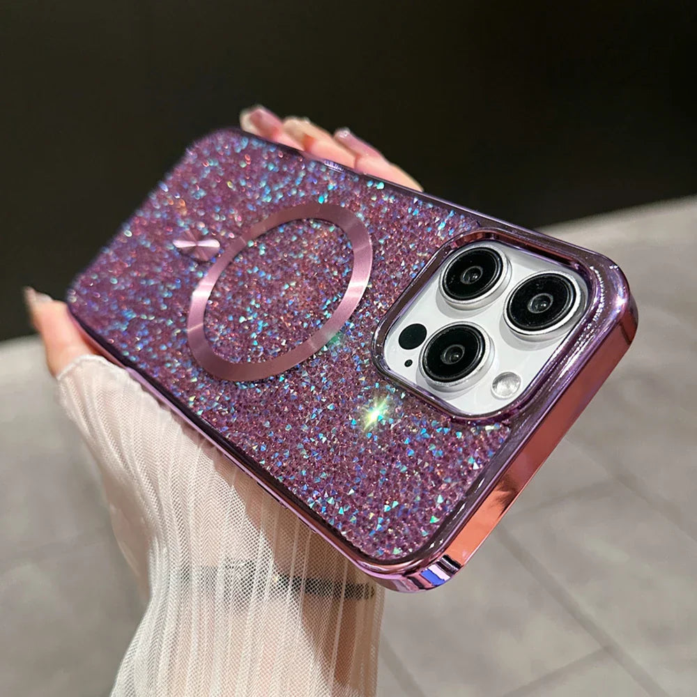 Brehn | Bling Glitter Magnetische Hülle Für iPhone