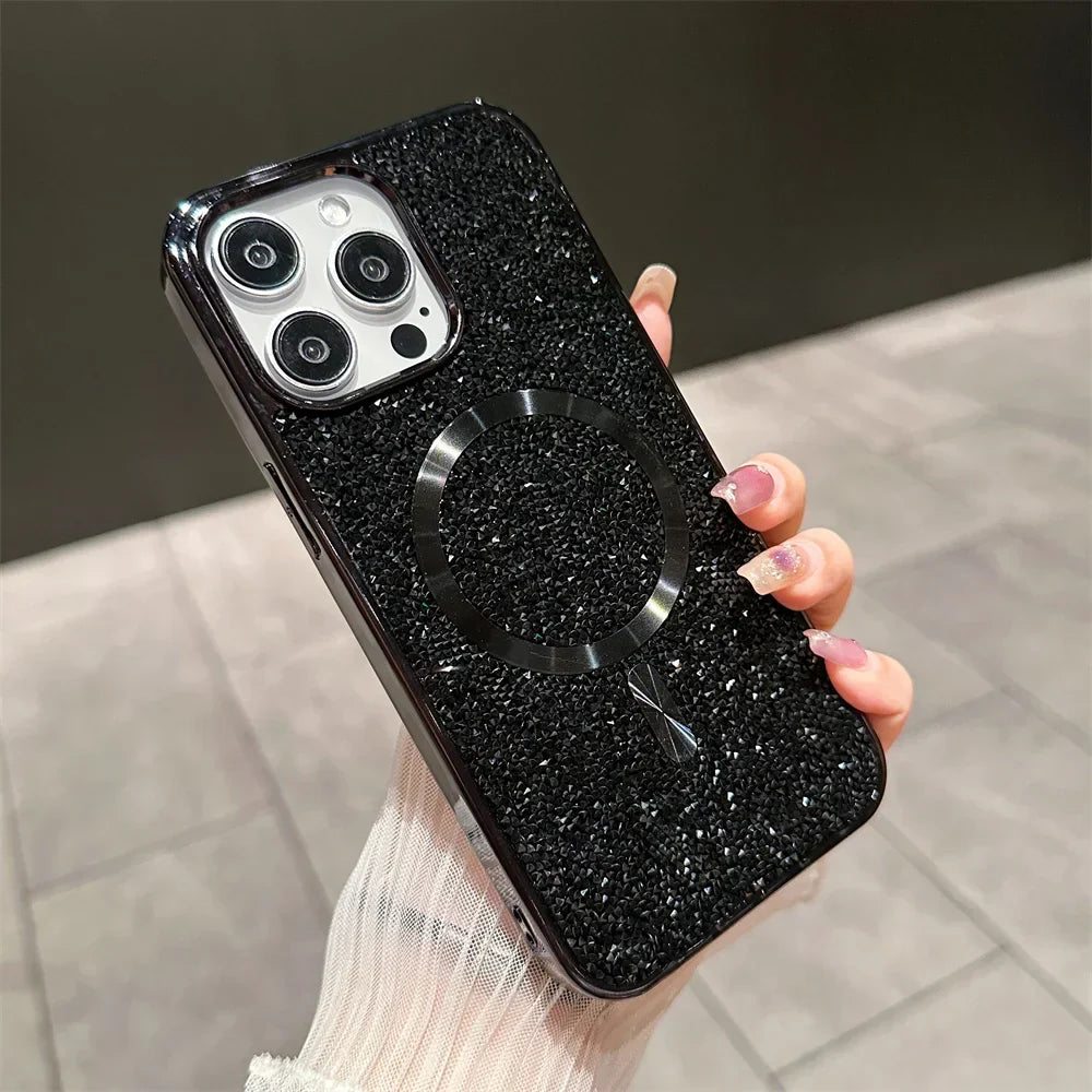Brehn | Bling Glitter Magnetische Hülle Für iPhone