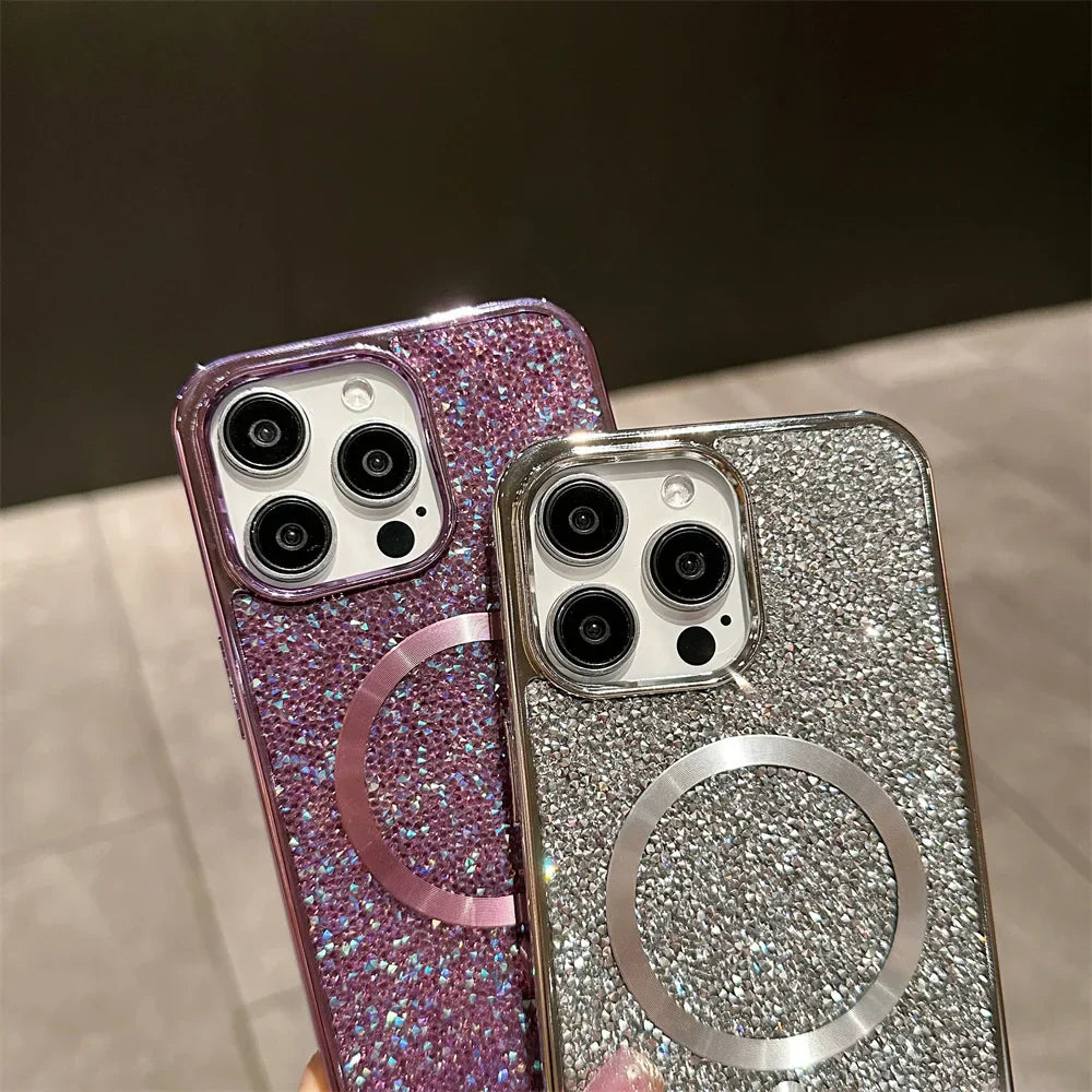 Brehn | Bling Glitter Magnetische Hülle Für iPhone