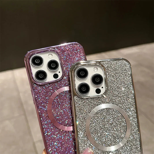 Brehn | Bling Glitter Magnetische Hülle Für iPhone