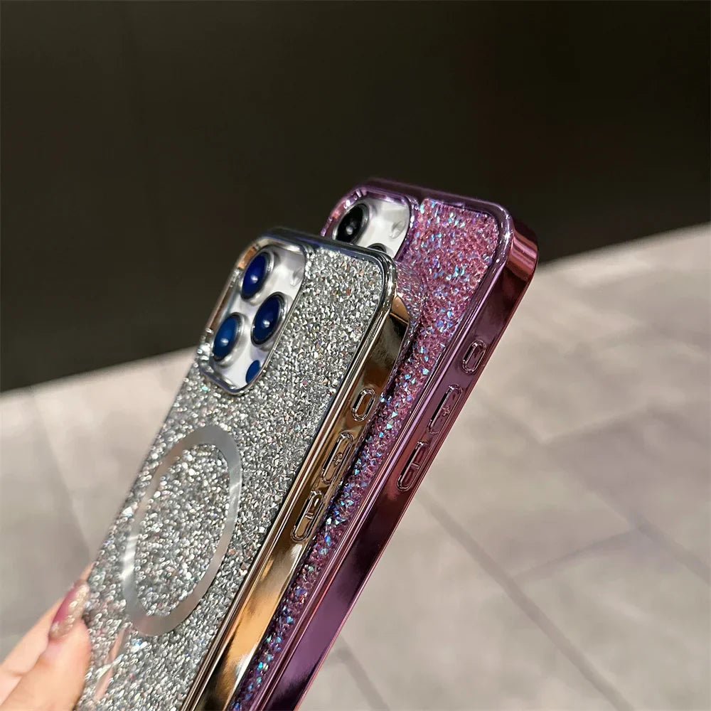 Brehn | Bling Glitter Magnetische Hülle Für iPhone