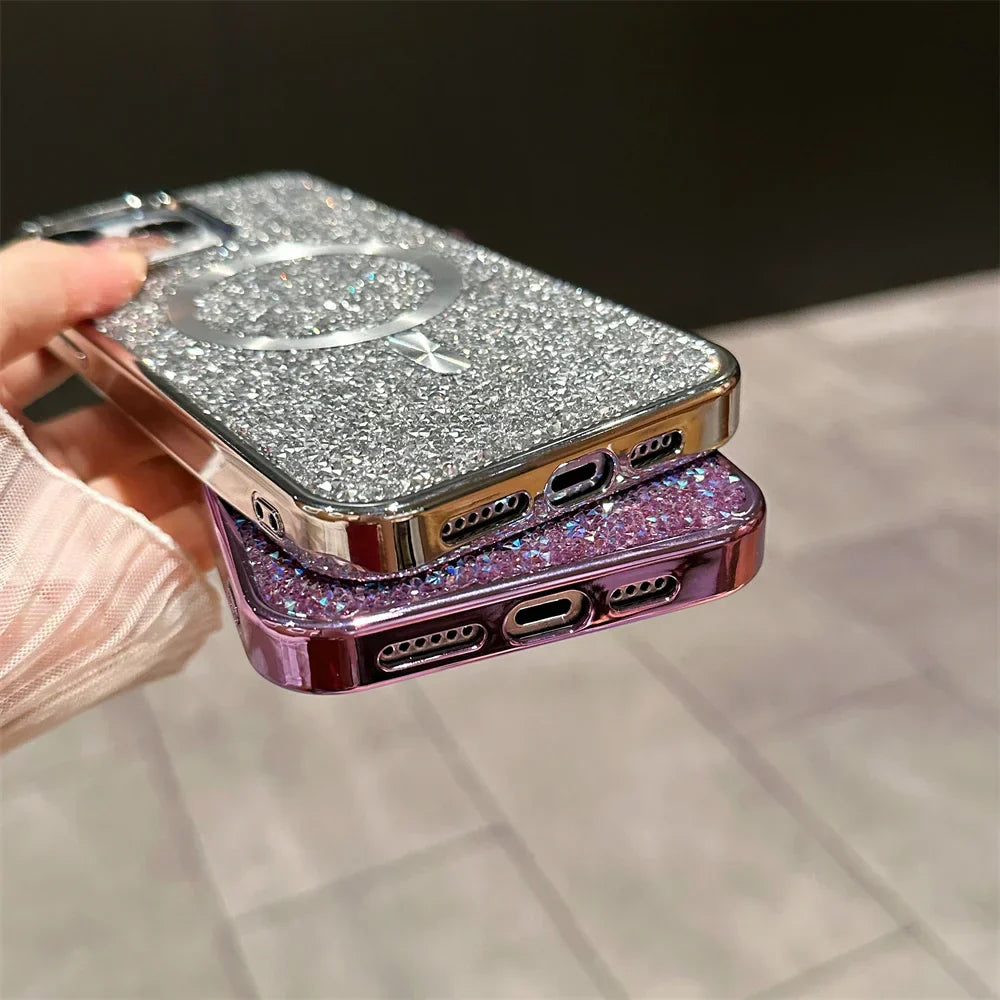 Brehn | Bling Glitter Magnetische Hülle Für iPhone