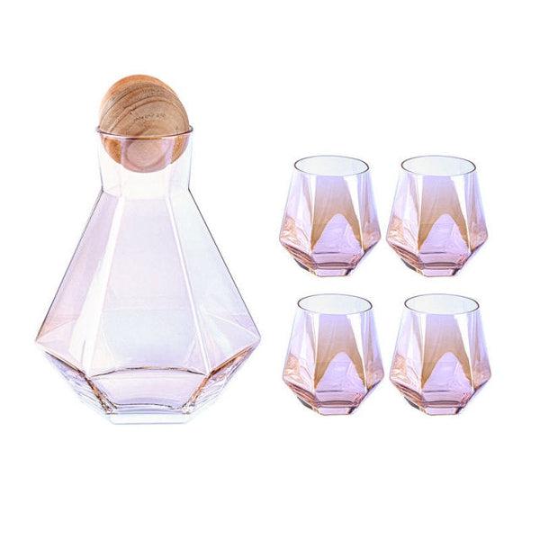 Luxus Diamantförmiger Krug und Trinkgläser Set | Brehn