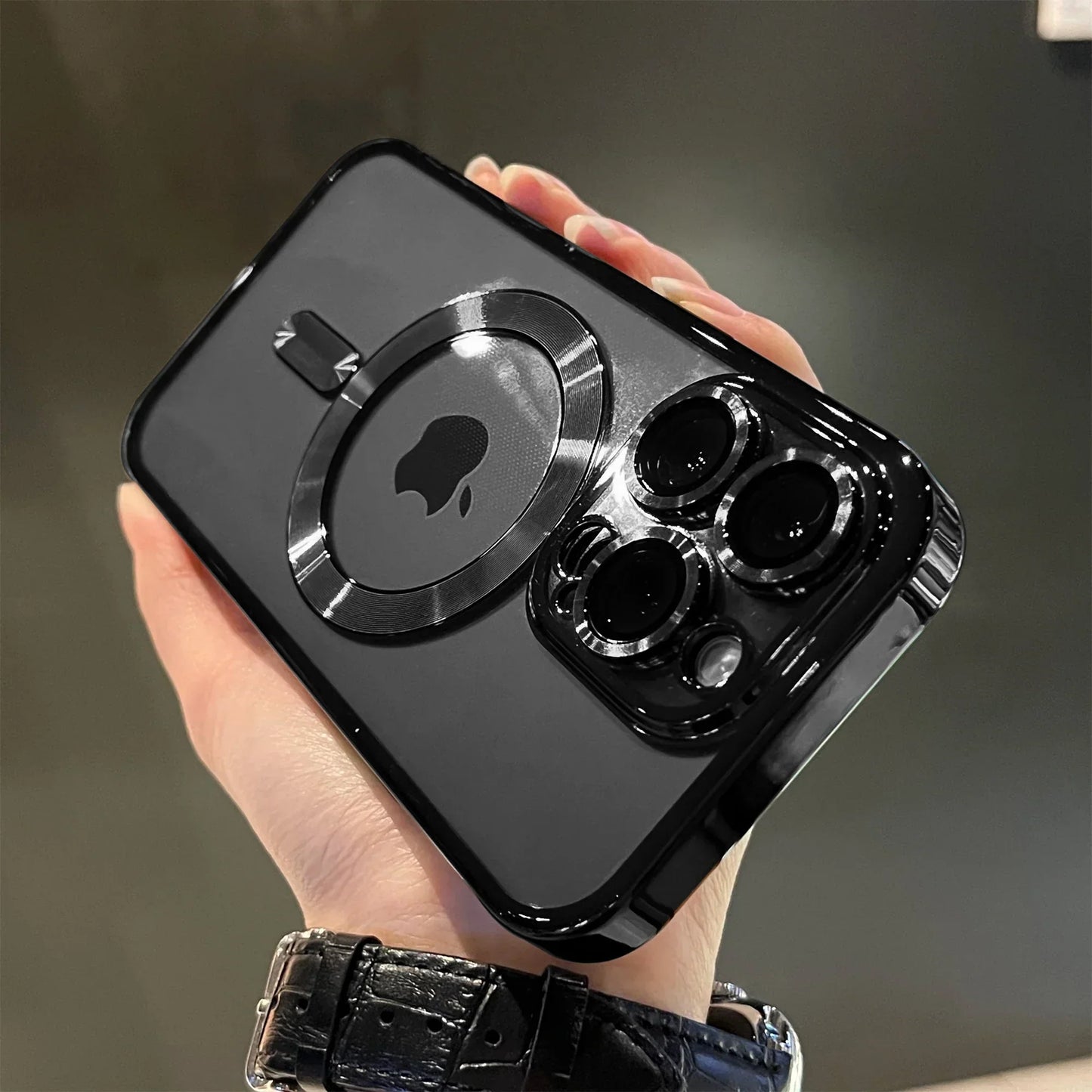 Platinierte klare weiche Magnetische Hülle für iPhone