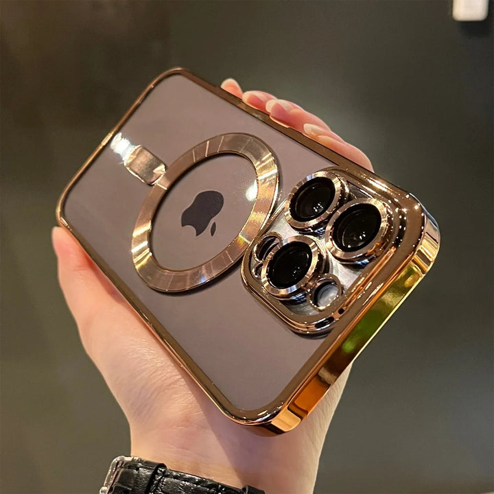 Brehn | Plating Clear Soft Magnetic Case für iPhone