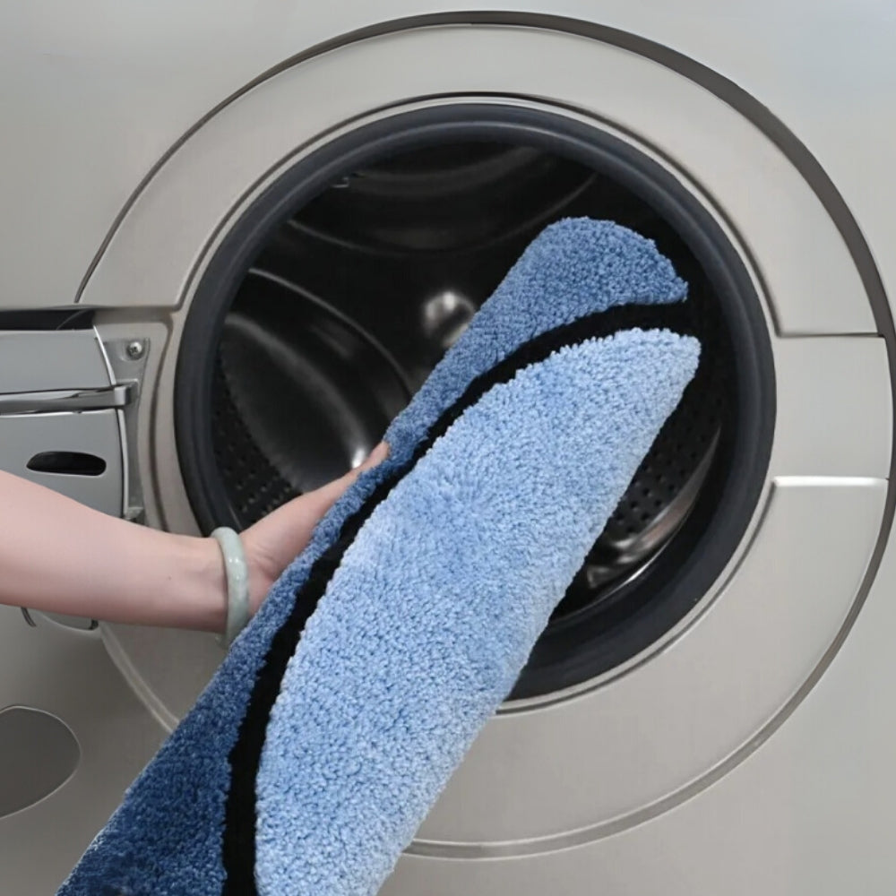 Luxuriöse, saugfähige, rutschfeste Plüsch-Badematte