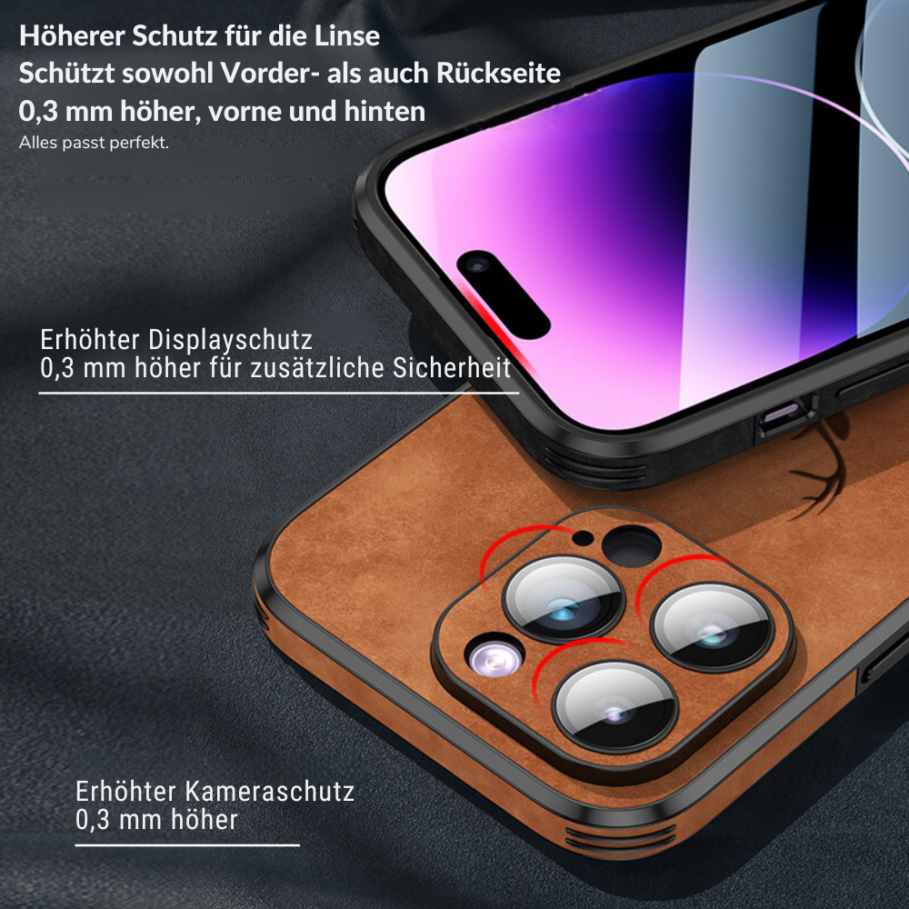 Brehn | Deer - Luxuriöse Leder-iPhone-Hülle mit stilvollem Design und stoßfestem Schutz