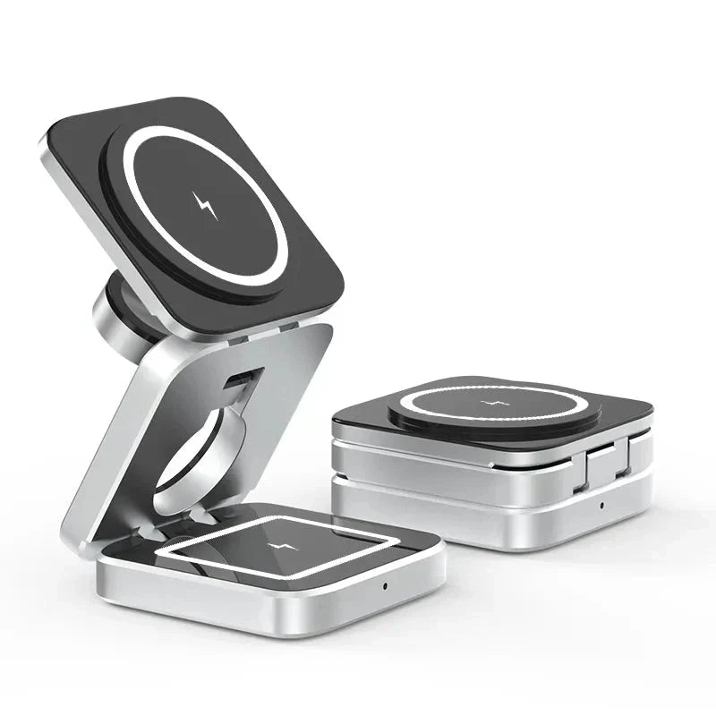 PowerFlex 3-in-1 Ladegerät - Magnetisch & Zusammenklappbar Ladegerät Brehn