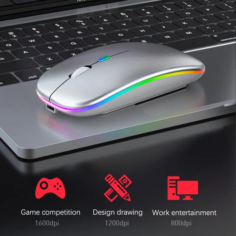 Brehn | Eindhoven Drahtlose LED-Maus | Wiederaufladbare Bluetooth-Maus