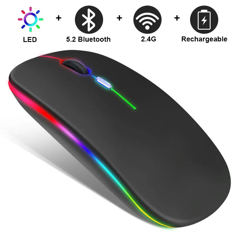 Brehn | Eindhoven Drahtlose LED-Maus | Wiederaufladbare Bluetooth-Maus
