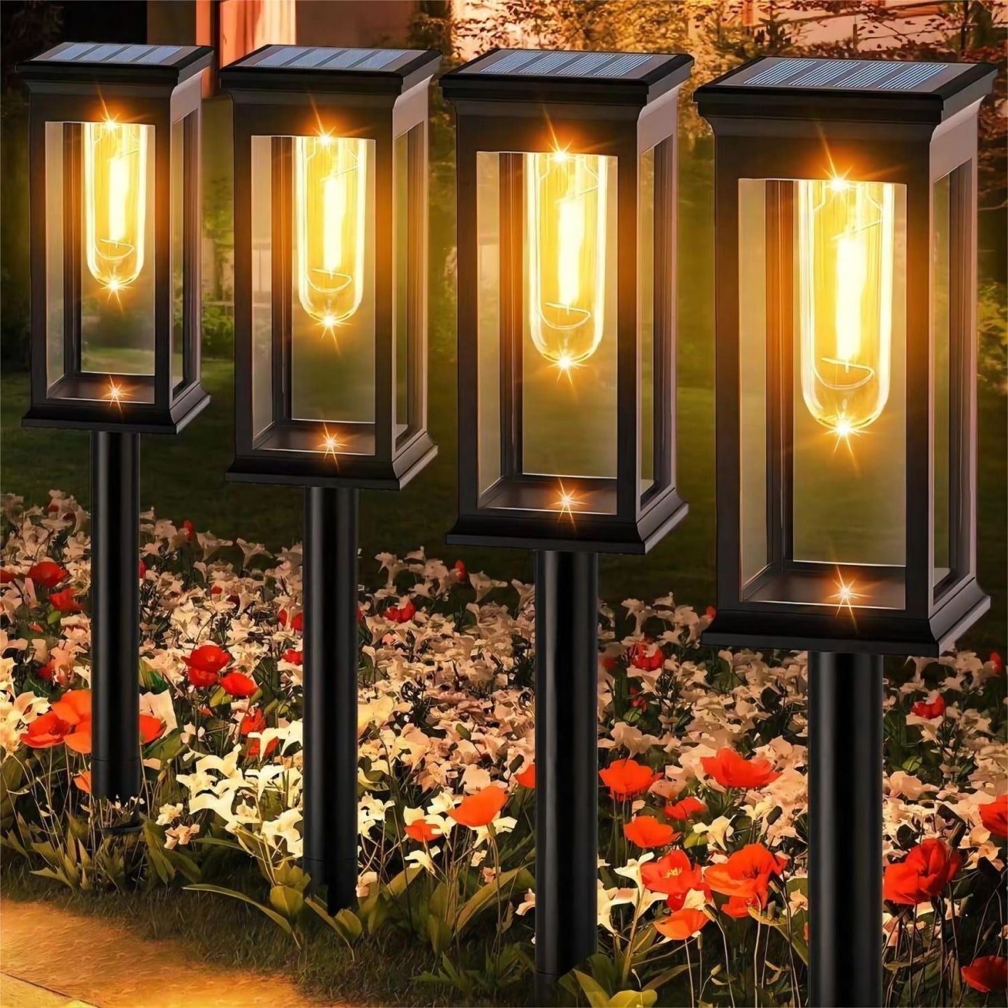 Solarbetriebene Gartenleuchte für Außenbereich - Moderne LED-Wegeleuchte für Beleuchtung von Wegen, Terrasse und Garten | Brehn