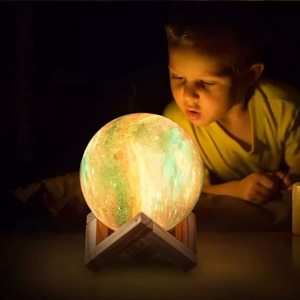 Mondlampe -16 Farben - LED - mit Touch-Funktion und Fernbedienung | Brehn