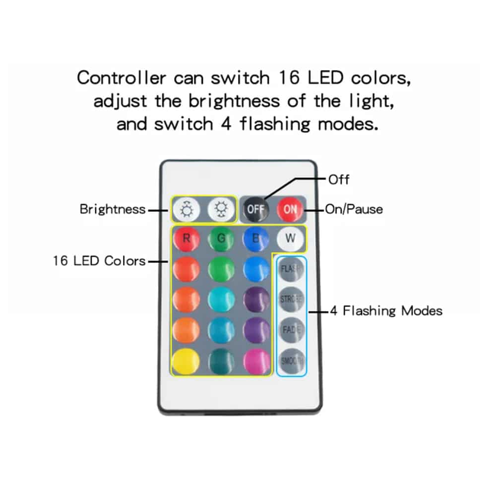 Mondlampe -16 Farben - LED - mit Touch-Funktion und Fernbedienung | Brehn