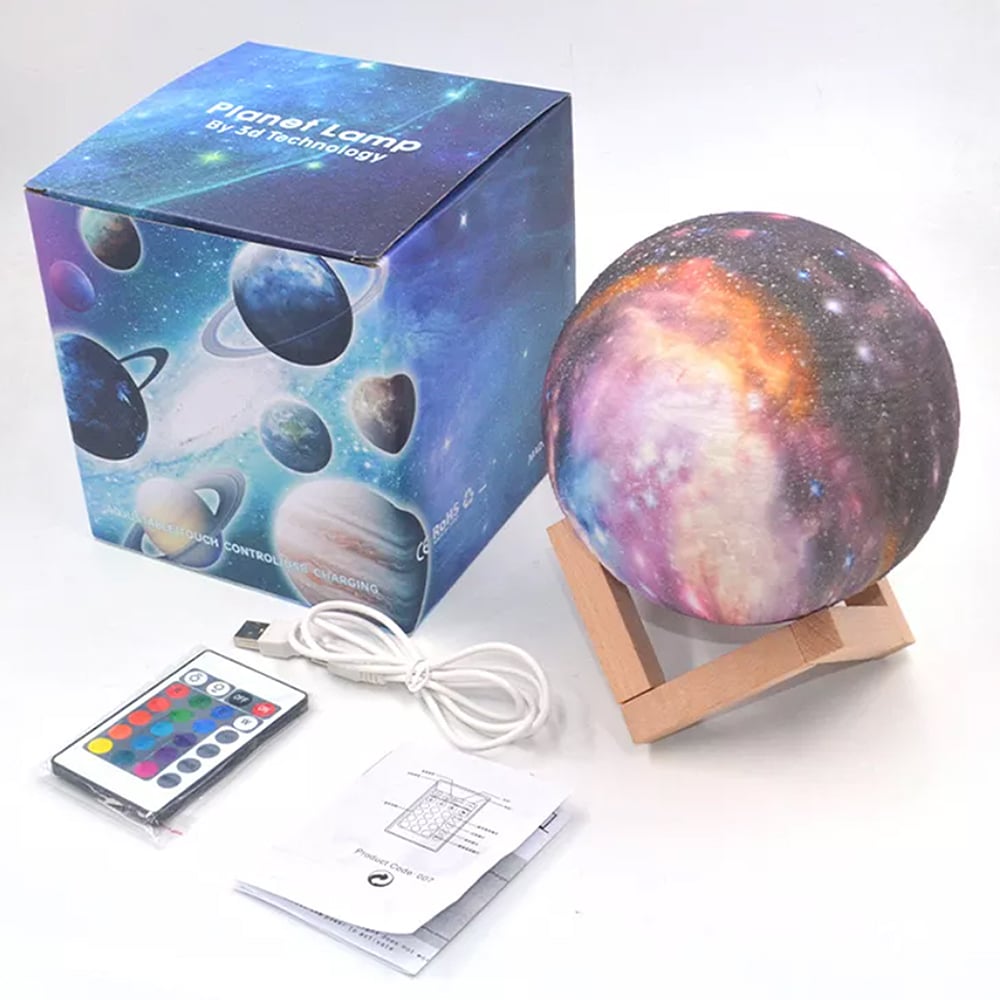 Mondlampe -16 Farben - LED - mit Touch-Funktion und Fernbedienung | Brehn