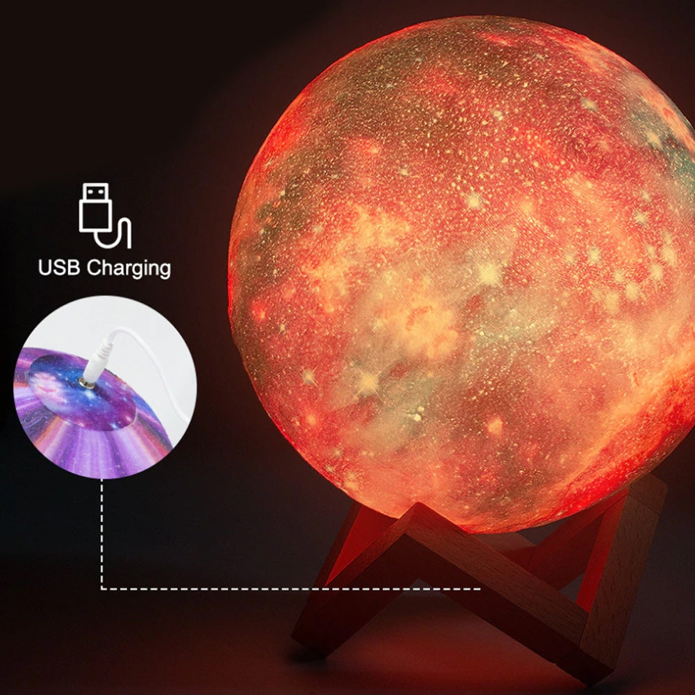 Mondlampe -16 Farben - LED - mit Touch-Funktion und Fernbedienung | Brehn