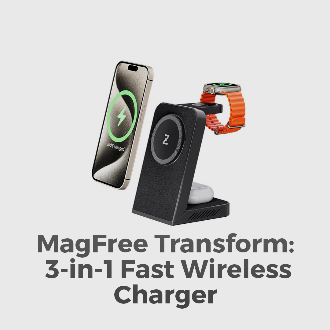 Brehn | LuxCharge Elite Wireless Hub | 3-in-1 Schnelllade-Lösung für nahtlosen Komfort