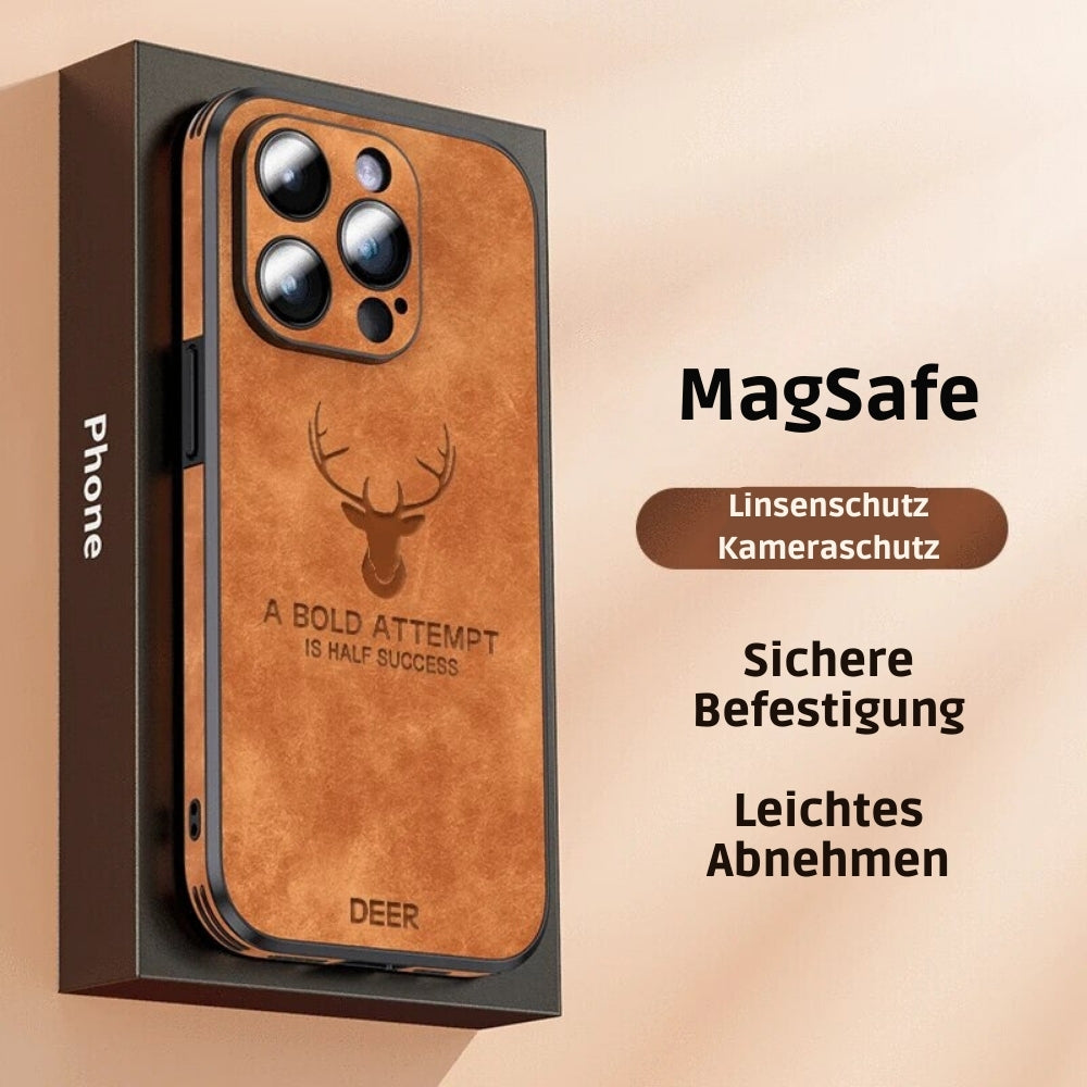Brehn | Deer - Luxuriöse Leder-iPhone-Hülle mit stilvollem Design und stoßfestem Schutz