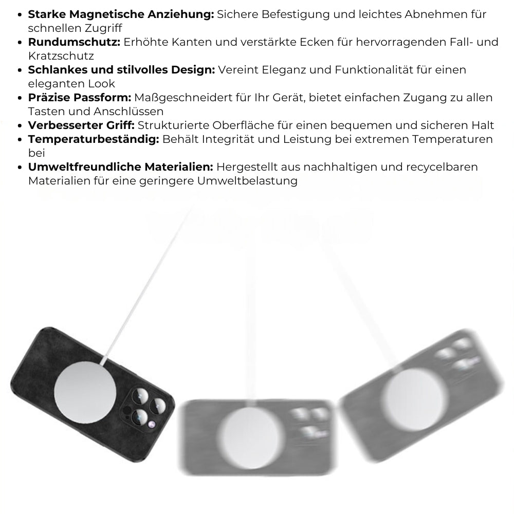 Brehn | Deer - Luxuriöse Leder-iPhone-Hülle mit stilvollem Design und stoßfestem Schutz