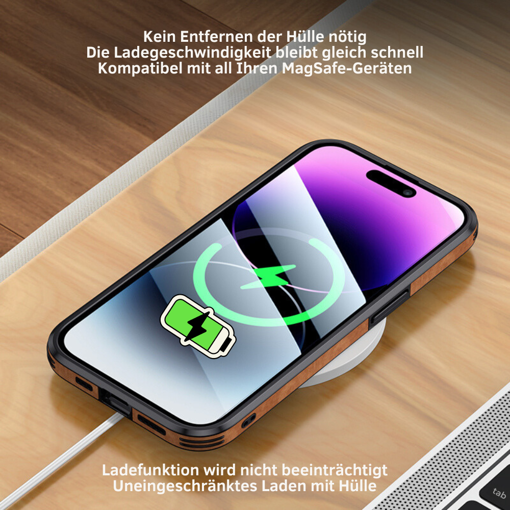 Brehn | Deer - Luxuriöse Leder-iPhone-Hülle mit stilvollem Design und stoßfestem Schutz
