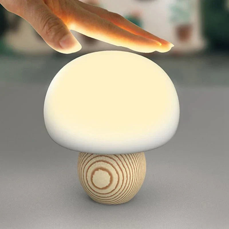 Magnetische LED-Pilz-Tischlampe – Dekorative Nachtlampe mit Touch-Steuerung | Brehn