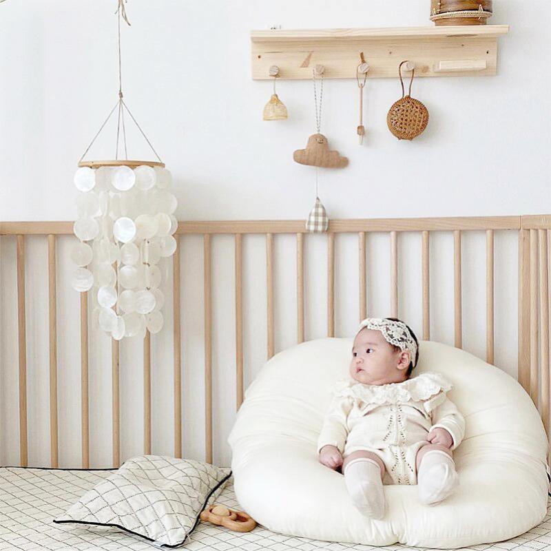 Handgefertigtes Windspiel von ShellDreams fürs Babyzimmer | Muschel-Mobile | Beruhigende Klänge