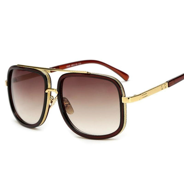 Herren-Sonnenbrille mit polarisierten Gläsern, UV400-Schutz, leichtem Aluminiumrahmen
