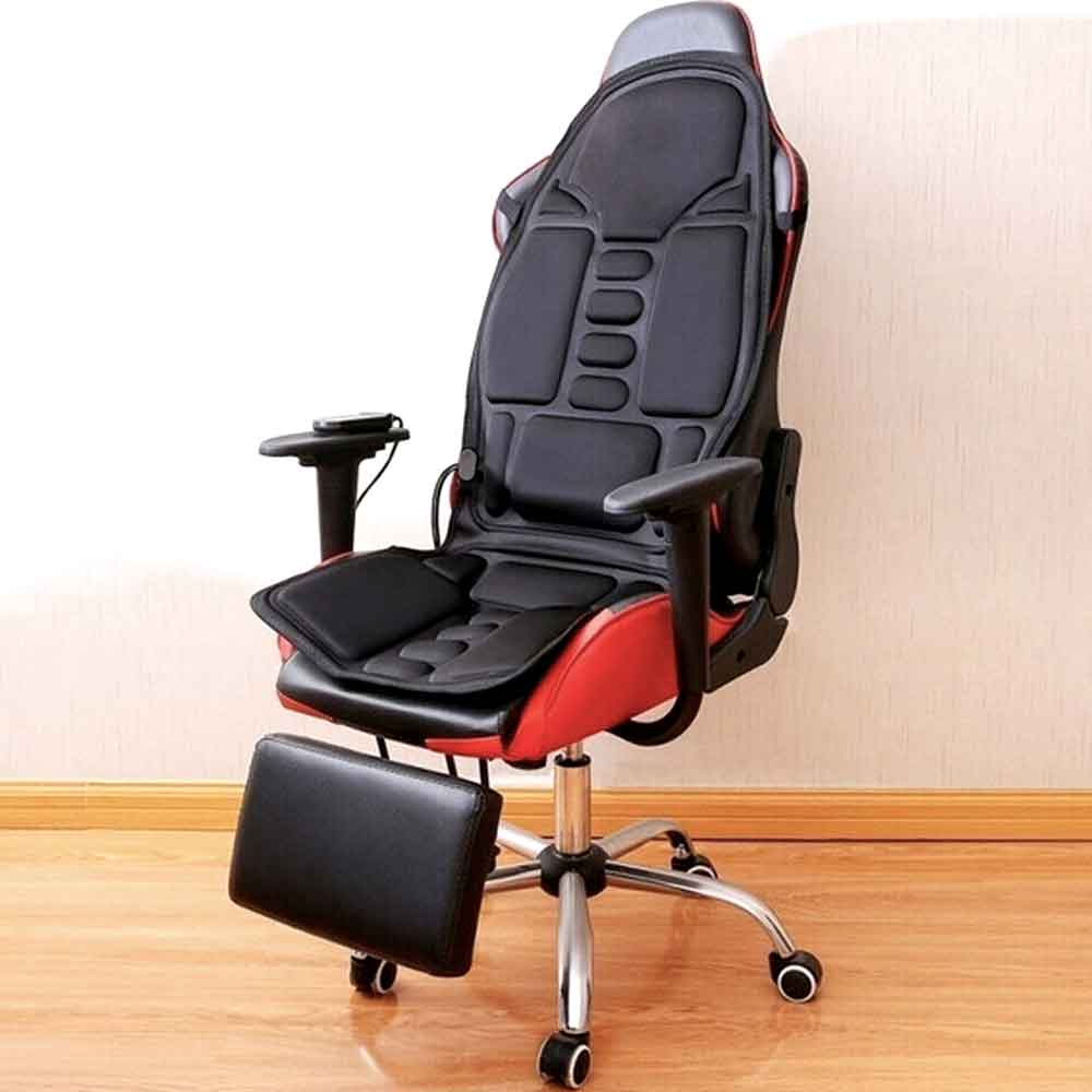 Brehn | Ergonomische Massage-Sitzauflage | Shiatsu- & Vibrationsmassage für Nacken, Rücken & Oberschenkel | Zuschaltbare Wärmefunktion | Inkl. Auto-Adapter & Fernbedienung