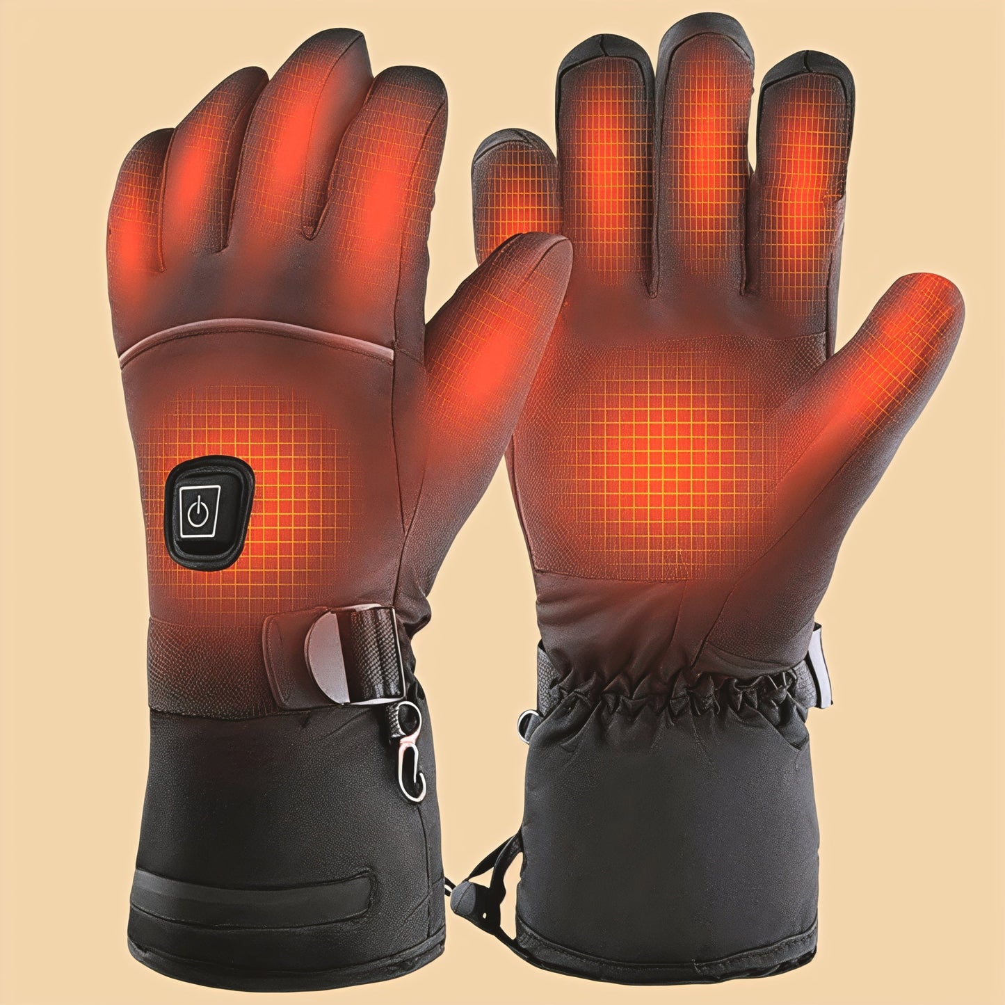 Brehn | Herren beheizte Winterhandschuhe mit Batterie – Wasserdicht und verstellbar