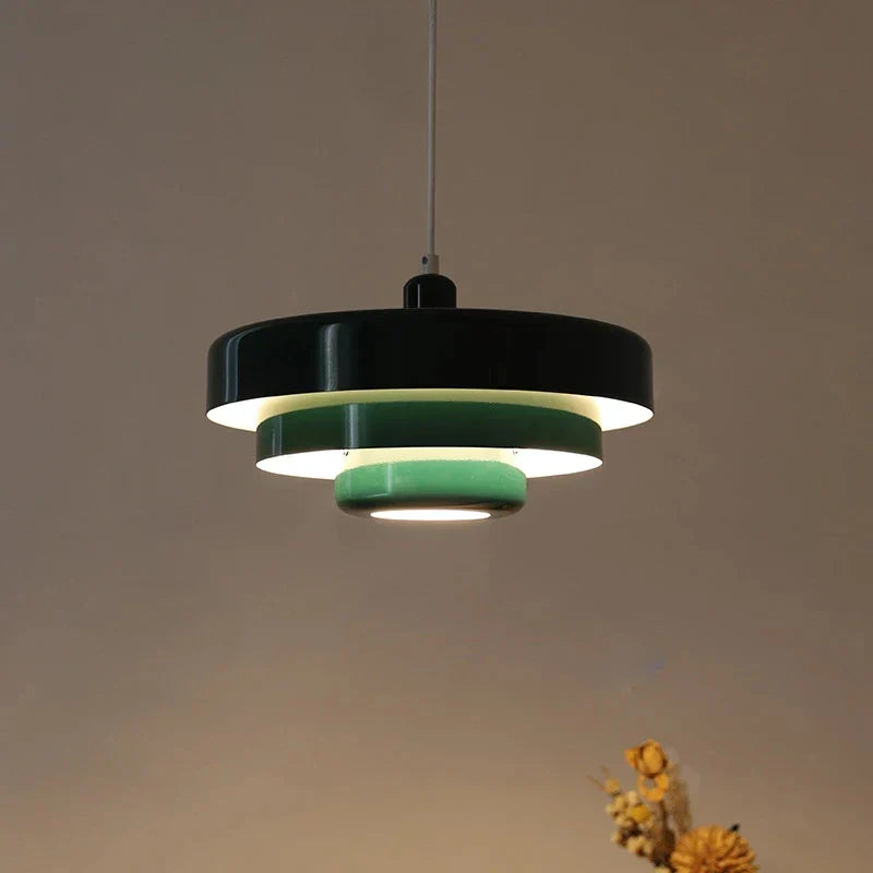 Mittelalterliche skandinavische Pendelleuchte – Retro-Bauhaus-Design | Warmes LED-Licht