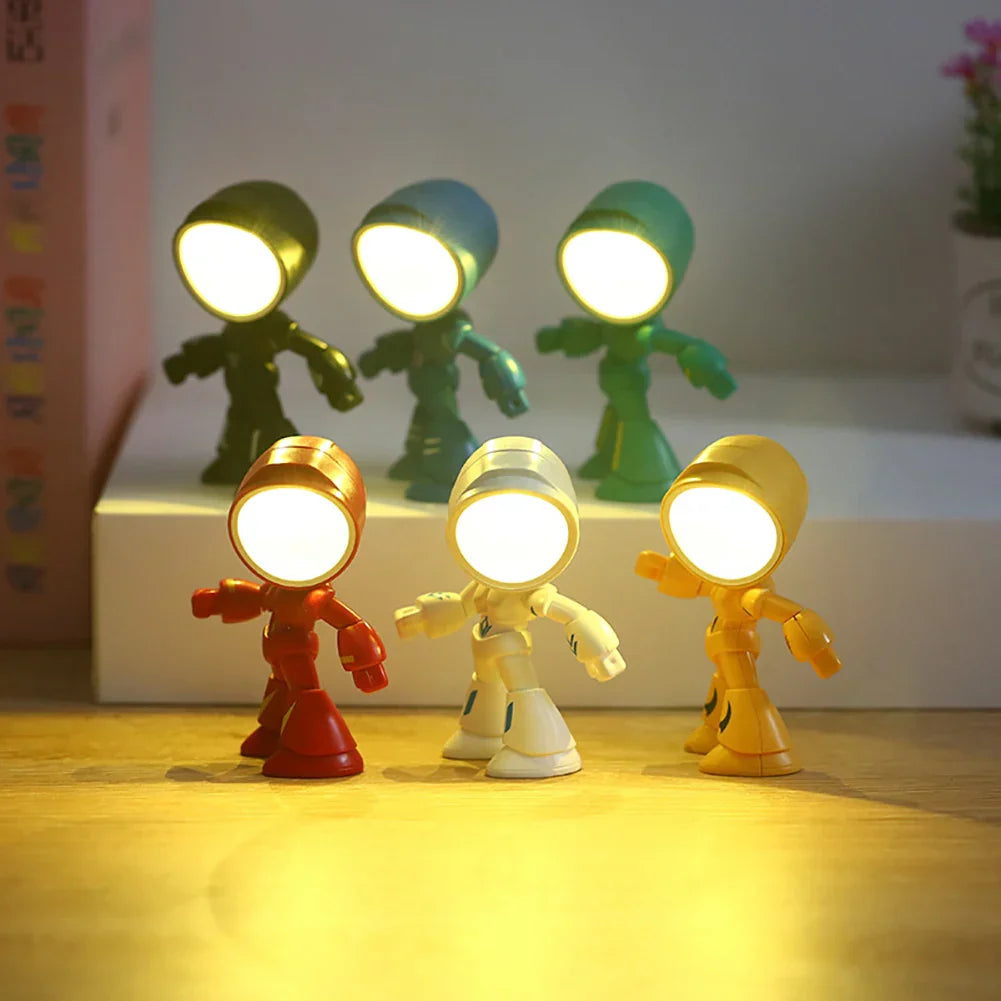 Niedliche Roboter Tischlampe – Kreative LED-Leuchte für Kinderzimmer und Schreibtisch | Brehn