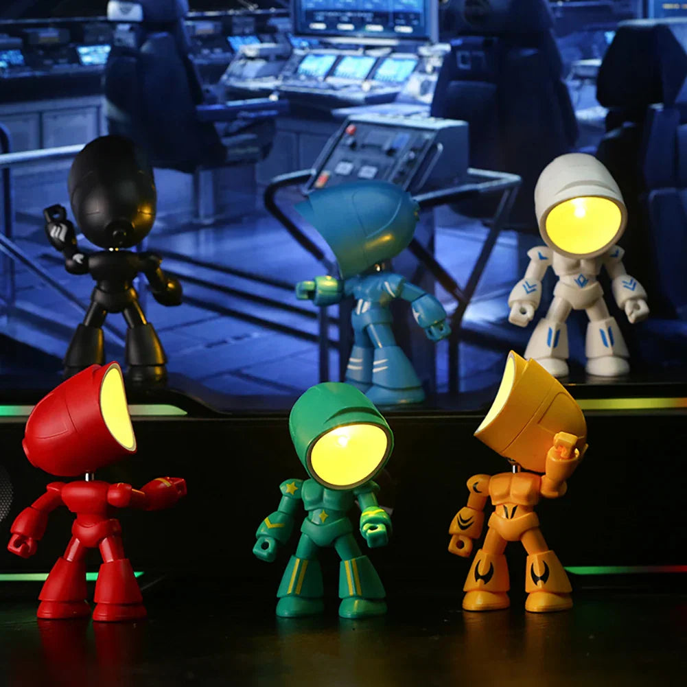 Niedliche Roboter Tischlampe – Kreative LED-Leuchte für Kinderzimmer und Schreibtisch | Brehn