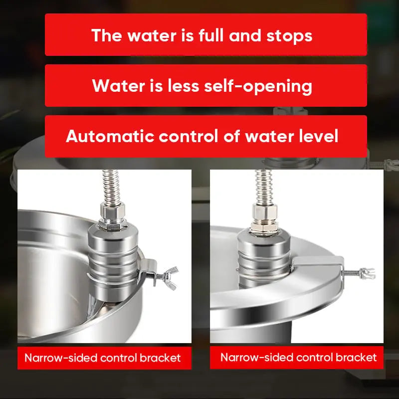 Mini-Schwimmerventil aus Edelstahl – Automatische Wasserstandsregelung