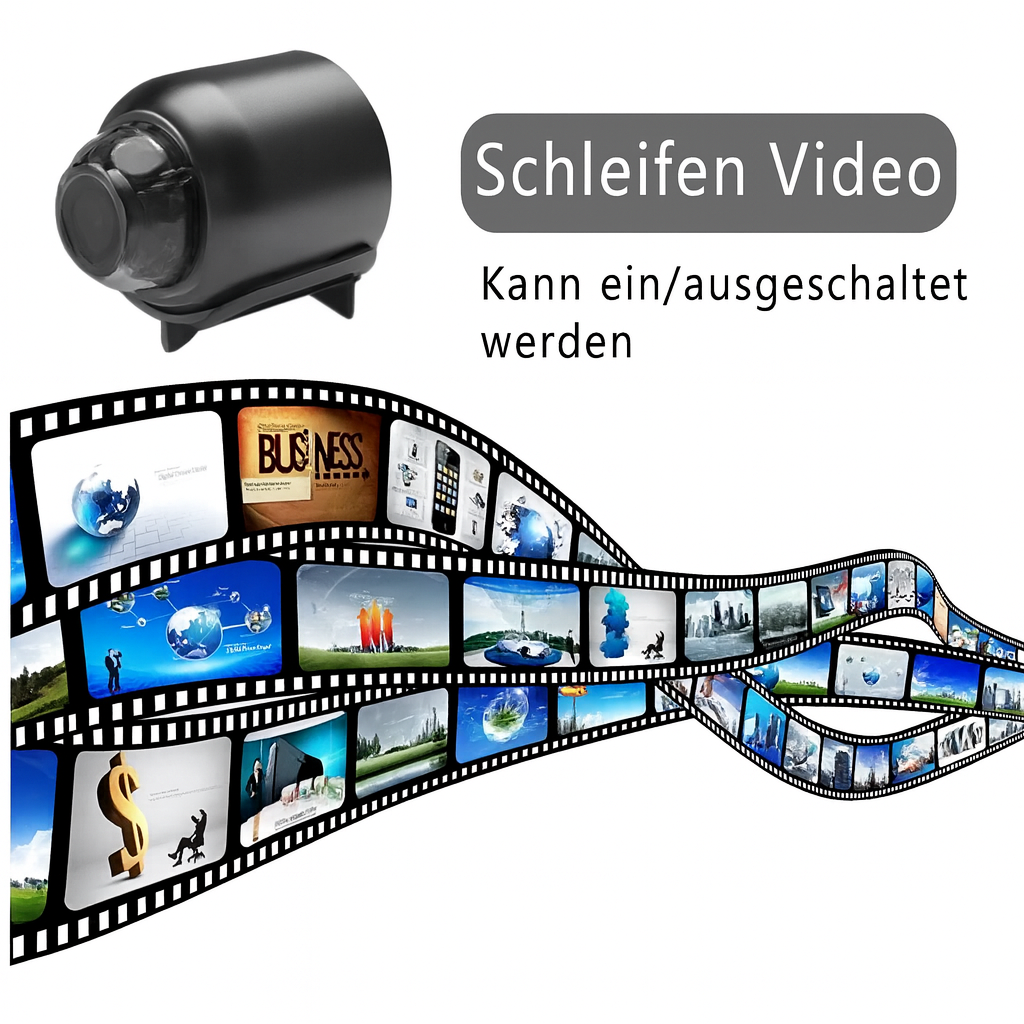 Brehn | Mini Überwachungskamera WLAN Nachtsicht Bewegungsmeldung