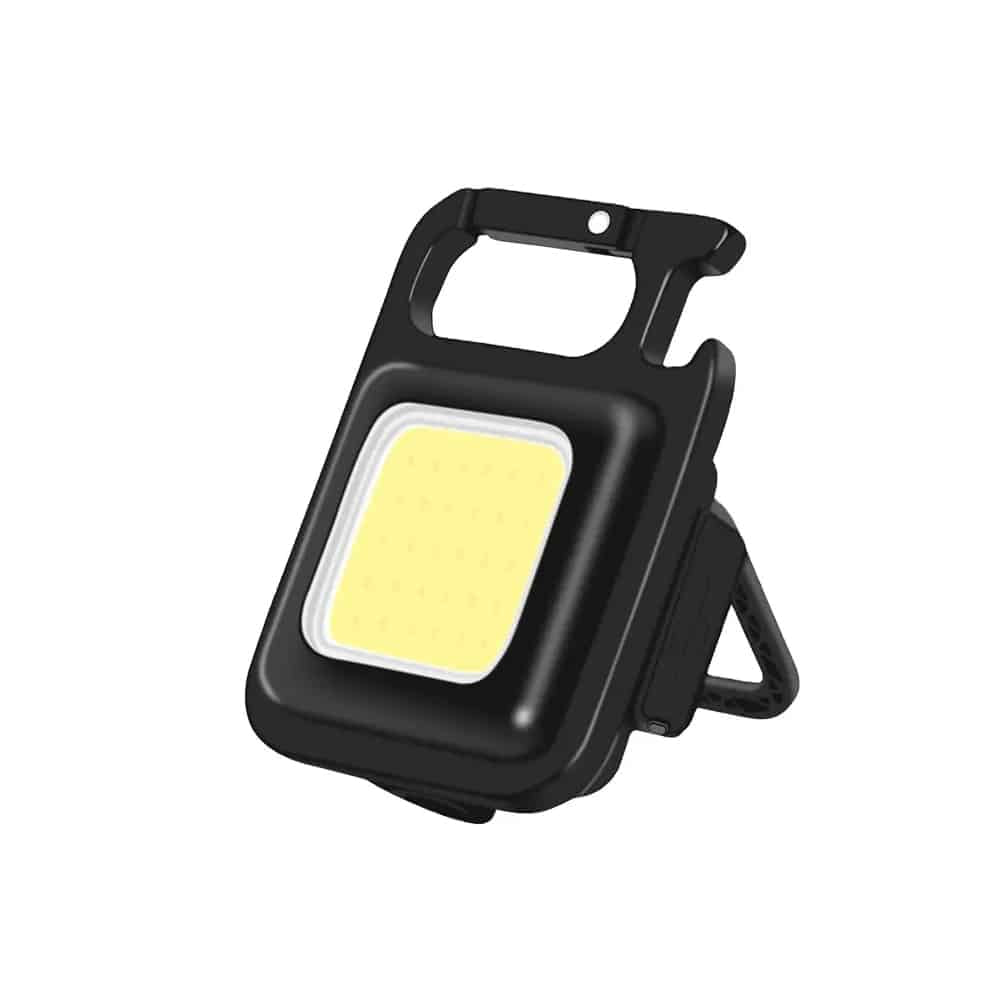 Schlüsselanhänger COB-LED-Taschenlampe - wiederaufladbar - 3 Leuchtmodi | Brehn
