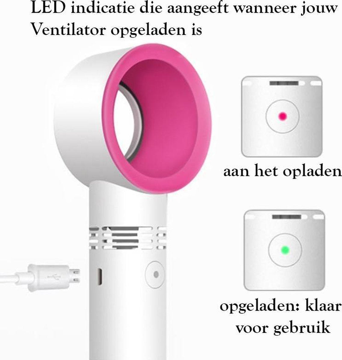 Tragbarer Mini-Ventilator - wiederaufladbar - Tragbarer Ventilator | Brehn