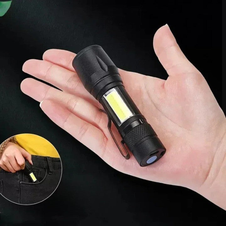 VIvolux | Mini Taktische Camping Wiederaufladbare Taschenlampe