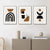 Minimalistische abstrakte Elemente Wandkunst Fine Art Leinwanddrucke Schwarz Braun Neutrale Farben Bilder für moderne Apartment Wohnzimmer Dekor