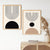 Minimalistische abstrakte geometrische Mondphasen-Linienkunst Wandkunst Fine Art Leinwanddrucke Bilder für moderne Wohnung Wohnzimmer nordische Wohnkultur