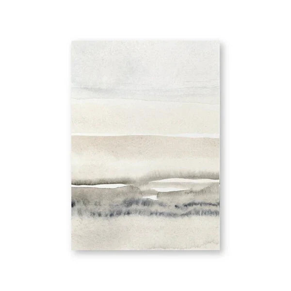 Minimalistische abstrakte Landschaft Wandkunst Fine Art Leinwanddrucke Beige Graue Bilder für modernes Wohnzimmer Schlafzimmer Esszimmer Skandinavische Wohnkultur