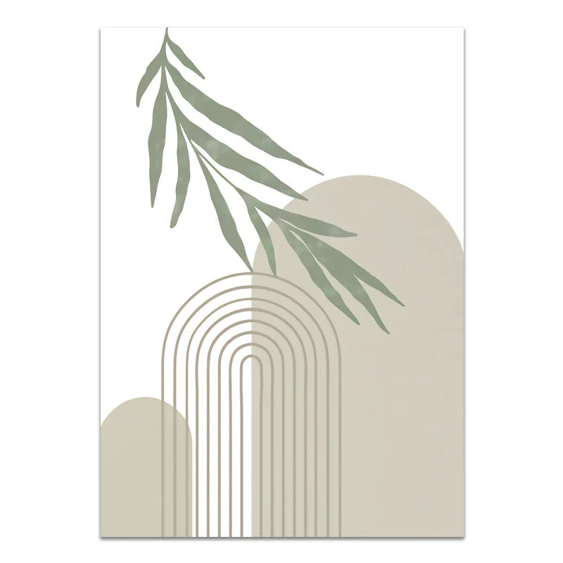 Minimalistische Bohemian Botanische Wandkunst Feine Kunst Leinwanddrucke Neutrale Farb Galerie Wandbilder Für Wohnzimmer