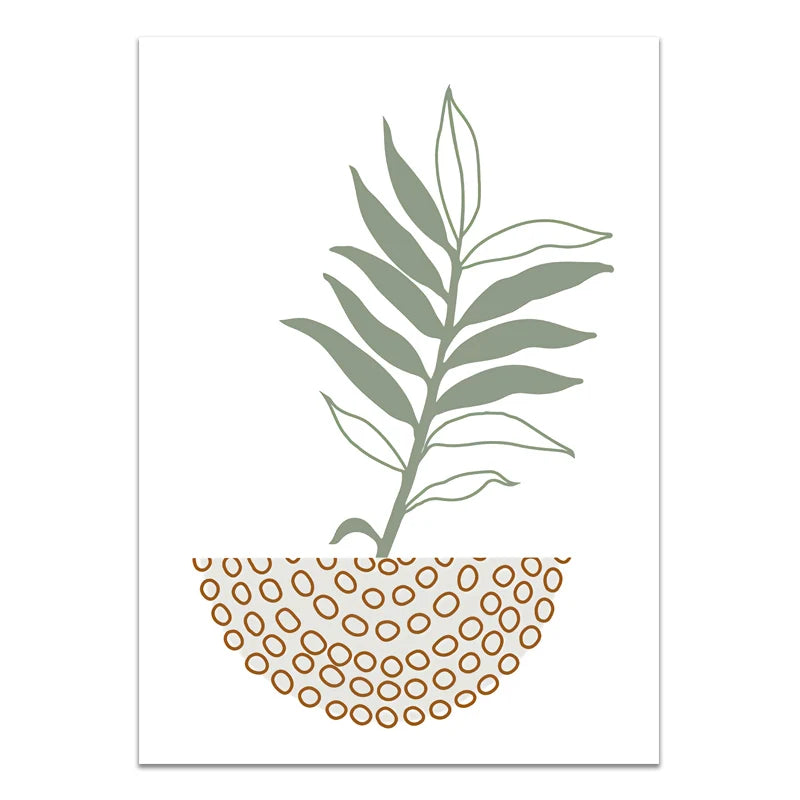 Minimalistische Bohemian Botanische Wandkunst Feine Kunst Leinwanddrucke Neutrale Farb Galerie Wandbilder Für Wohnzimmer