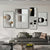 Minimalistische moderne Ästhetik abstrakte geometrische Wandkunst Fine Art Leinwanddrucke Bilder für moderne Apartment-Wohnzimmer Home Office Dekor