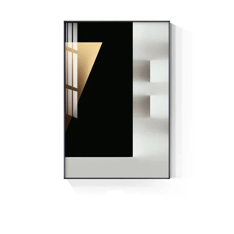 Minimalistische moderne Ästhetik abstrakte geometrische Wandkunst Fine Art Leinwanddrucke Bilder für moderne Apartment-Wohnzimmer Home Office Dekor