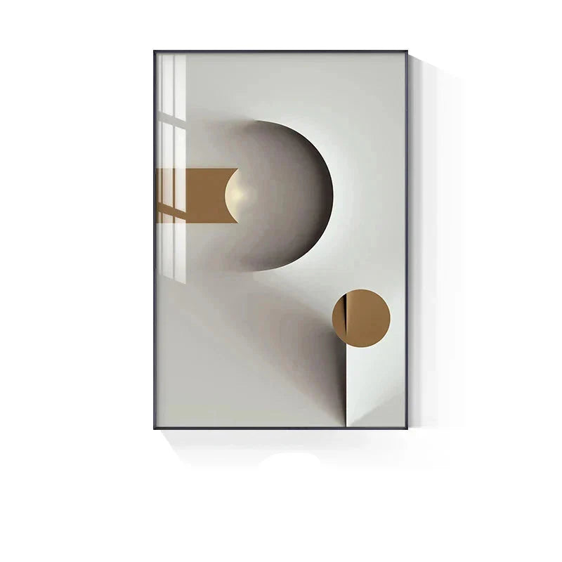 Minimalistische moderne Ästhetik abstrakte geometrische Wandkunst Fine Art Leinwanddrucke Bilder für moderne Apartment-Wohnzimmer Home Office Dekor