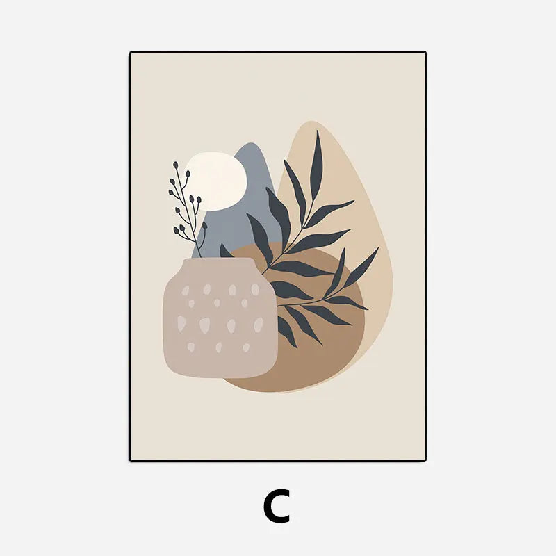 Minimalistische natürliche Stillleben Wandkunst Fine Art Leinwanddrucke neutrale Farben nordische Bilder für Wohnzimmer Esszimmer Schlafzimmer Kunst Dekor
