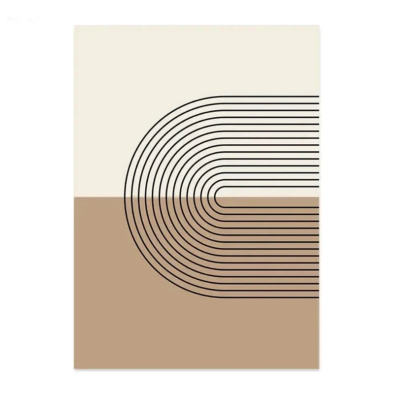 Minimalistische Sonne Mond Linienkunst Wandkunst Fine Art Leinwanddrucke Neutrale Farben Galerie Wandbilder Für Modernes Wohnzimmer Skandinavische Wohnkultur