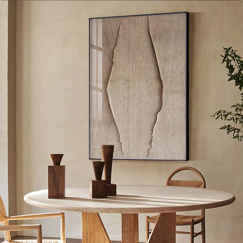 Minimalistische urbane texturale abstrakte Wandkunst Fine Art Leinwanddrucke neutrale Farben Bilder für modernes Apartment Wohnzimmer Home Office Kunst Dekor